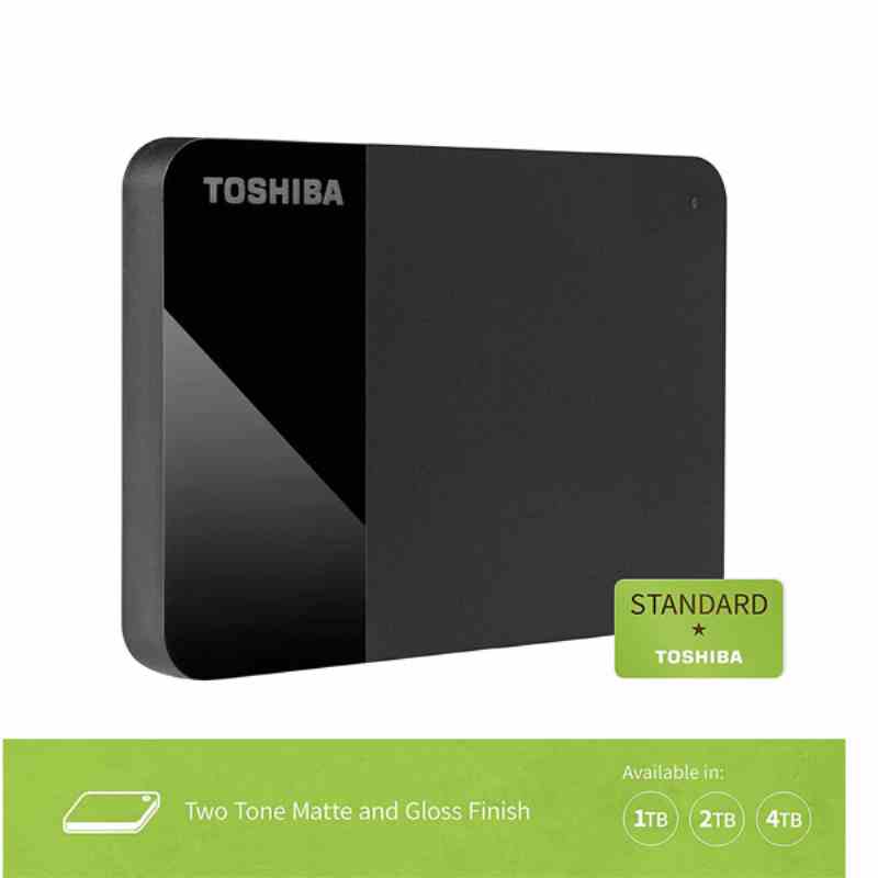 Toshiba Canvio Ready 1TB Portable External HDD - USB3.0 for PC Laptop Windows and Mac, 3 Years Warranty, External Hard Drive - Black
