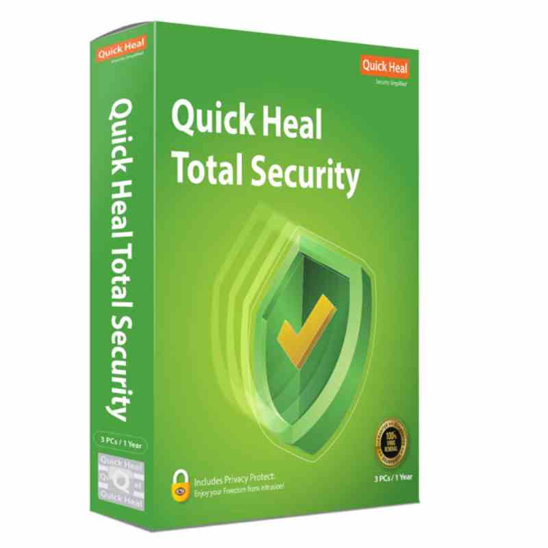 Quick Heal Total Security Latest Version - 3 PC, 1 Year