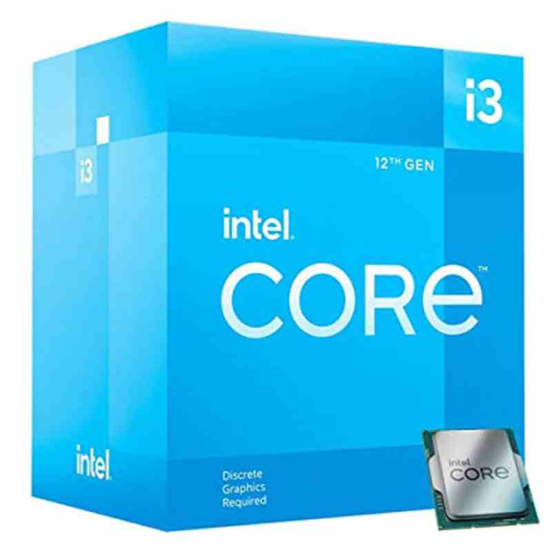 Intel Core i3 12100F 12th Gen Generation Desktop PC Processor CPU with 12MB Cache and up to 4.30 GHz Clock Speed 3 Years Warranty with Fan LGA 1700 Socket
