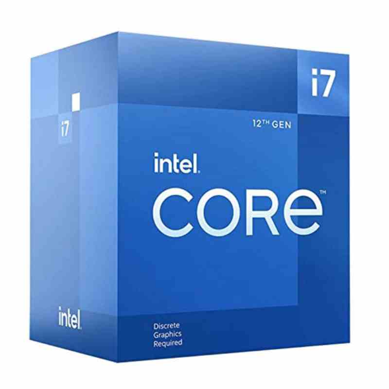 Intel Core i7 12700F 12 Gen Generation Desktop PC Processor CPU with 25MB Cache and up to 4.90 GHz Clock Speed 3 Years Warranty with Fan LGA 1700 4K (Graphic Card Required)