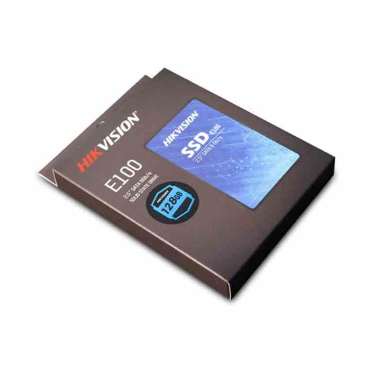 HIKVISION E100 128GB 2.5-Inch Internal SSD, SATA 6Gb/s, up to 550MB/s - Solid State Disks 3D Nand TLC, Black (HS-SSD-E100/128GB)
