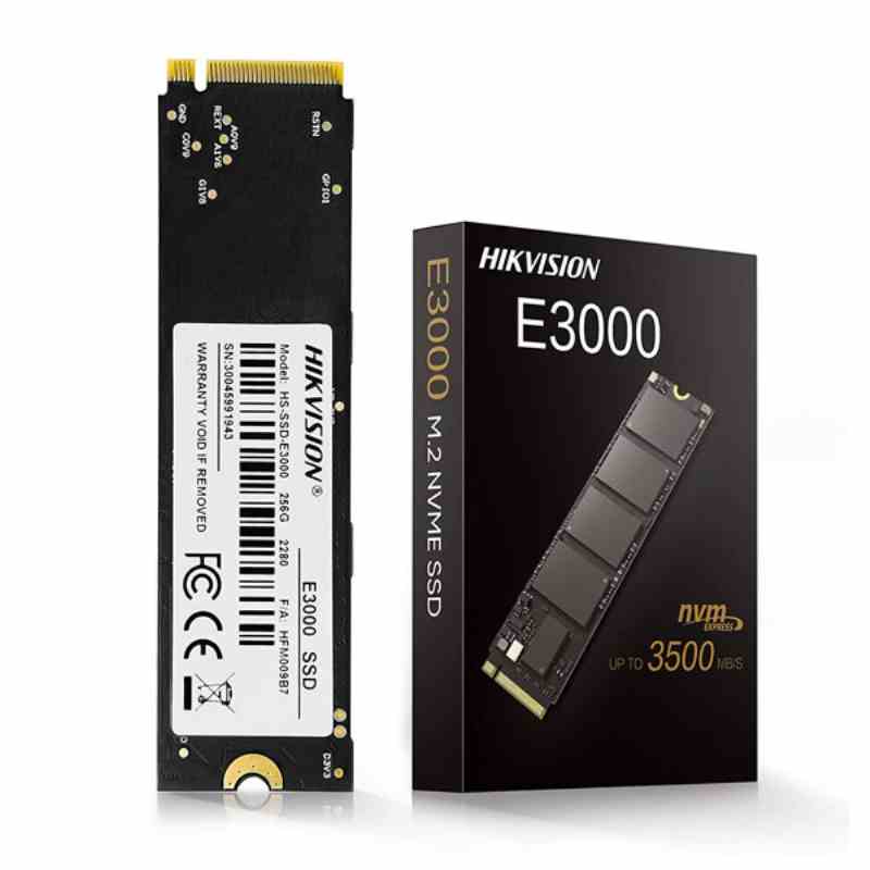 HIKVISION Internal SSD 256GB, Internal Solid State Drive, NVMe PCIe Gen 3x4, M.2 2280, 3D NAND Flash Memory, Up to 3200MB/s Read Speed