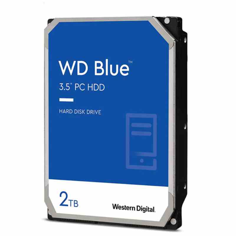 Western Digital 2TB WD Blue PC Hard Drive - 7200 RPM Class, SATA 6 Gb/s, 256 MB Cache, 3.5
