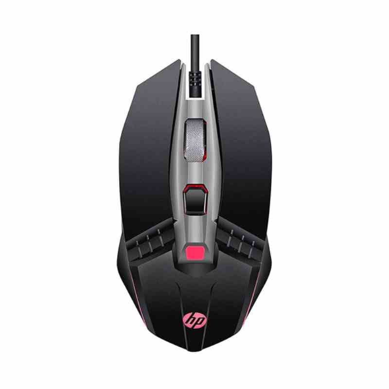 HP M270 Backlit USB Wired Gaming Mouse with 6 Buttons, 4-Speed Customizable 2400 DPI, Ergonomic Design, Breathing LED Lighting, Metal Scroll Wheel, Lightweighted / 3 Years Warranty (7ZZ87AA)