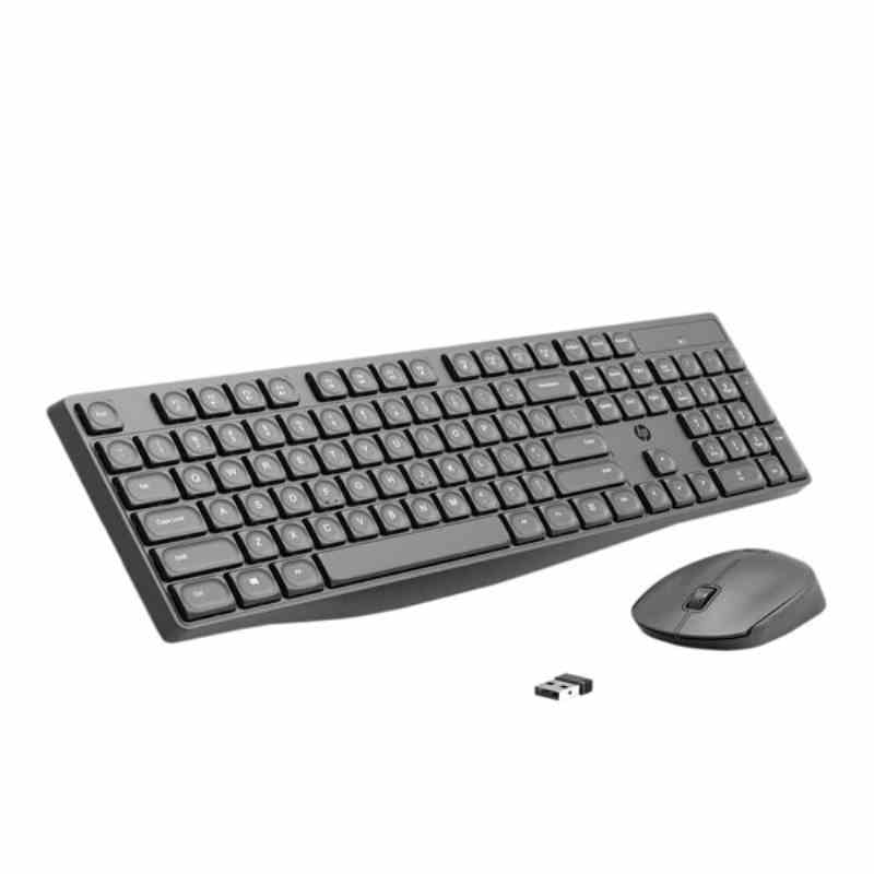 HP CS10 Wireless Multi-Device Keyboard and Mouse Combo,USB Plug and Play with 2.4 GHz Wireless Connection,800/1200/1600 Dpi/Long Battery Life, Black (7YA13PA)