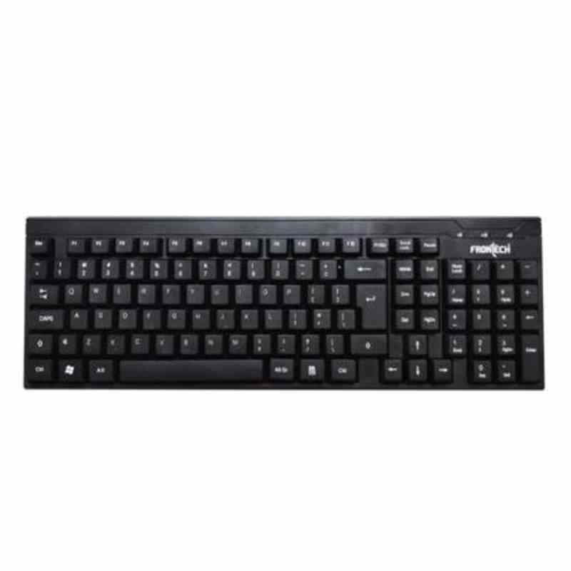 Frontech KB-0003 Multimedia Wired USB Desktop Keyboard  (Black)
