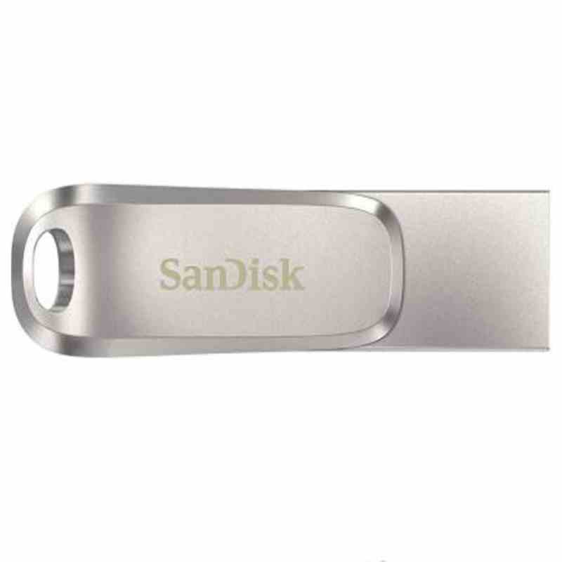 SanDisk Ultra Dual Drive Luxe 32GB USB Type C Flash Drive (Silver, 5Y - SDDDC4-032G-I35)